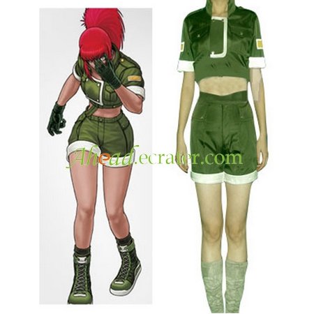 King Of Fighters Leona Cosplay Costume