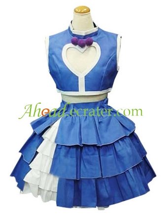 The King of Fighters Athena Asamiya Blue And White Cosplay Costume