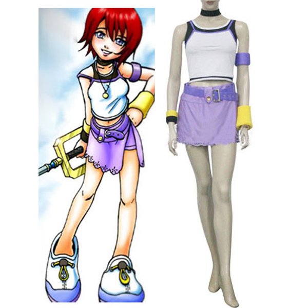 Kingdom Hearts 1 Kairi Halloween Cosplay Costume