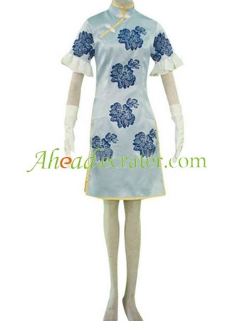Battle Vixens Chou'un Shiryuu Blue Cosplay Costume