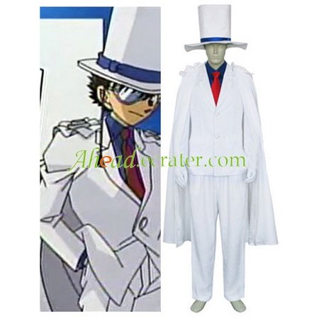 Meitantei Conan Kaito Kid Halloween Cosplay Costume