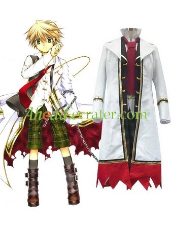 Pandora Hearts Oz Vessalius With Over Coat Cosplay Costume