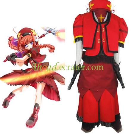 Magical Girl Lyrical Nanoha Vita Cosplay Costume