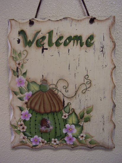 Birdhouse Welcome Door Hanger