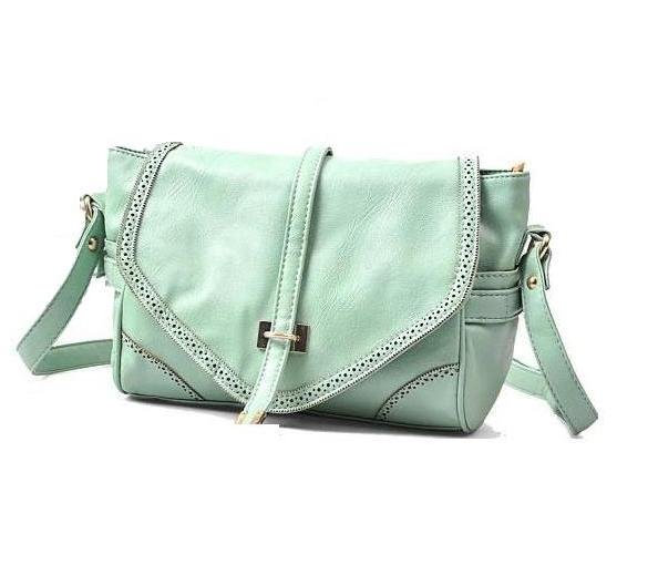 Ladies Faux Leather Shoulderbag WCYD0304 Mint / Beige