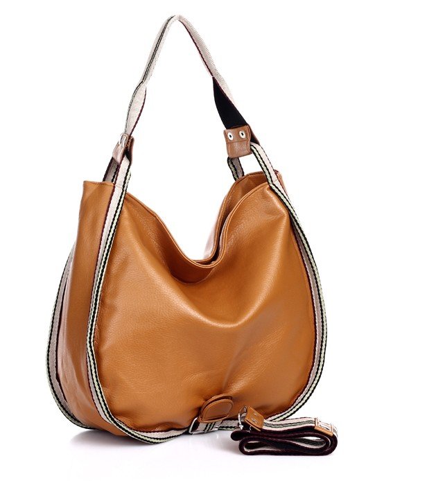 Faux Leather Ladies Handbag Totes Hobo WCYD0140 Brown / Red