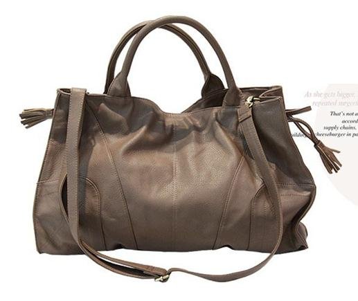 Ladies Handbag Tote Shoulder bag WCYD0200 Black / Beige