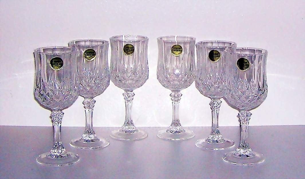 Glass Set Wine Cristal D Arques Longchamp Set Of