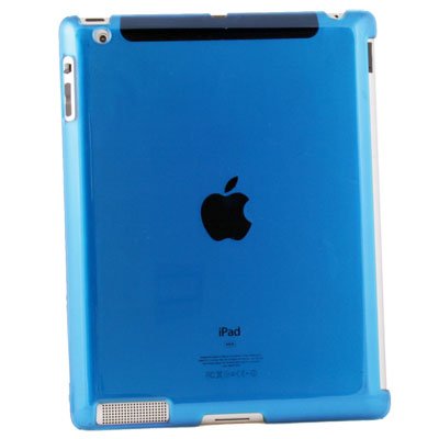 Blue Hard Case Work With Apple Smart Cover for iPad 2
