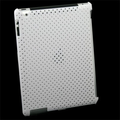 White Net Case Work With Smart Cover For iPad 2