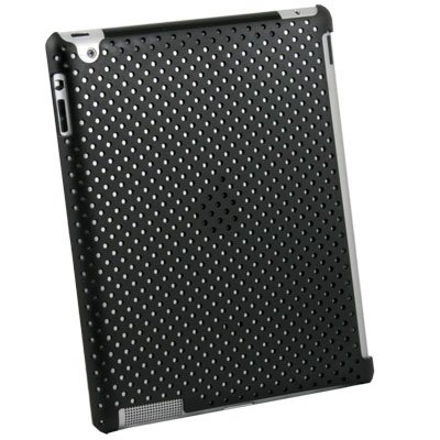 For iPad 2 Net Hard Case Work With Apple Smart Cover Black
