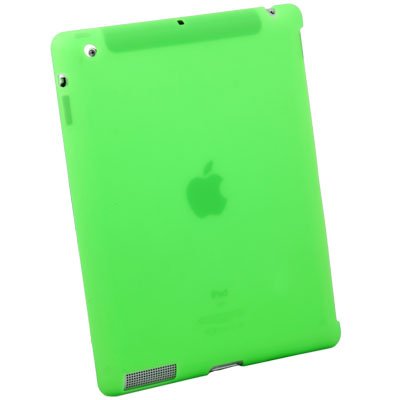 Silicone Case Work With Apple Smart Cover for iPad 2 Green #6469#
