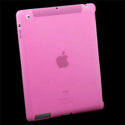 For iPad 2 Silicone Case Work With Smart Cover Pink