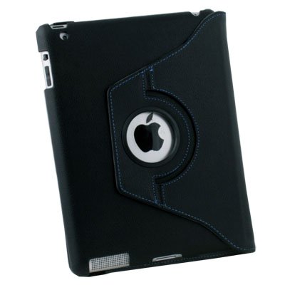Generic Authentic leather case for iPad 2, Rotate/Stand