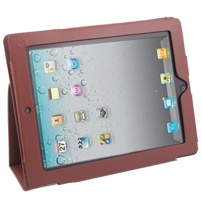 Stand Leather Case Cover For Apple iPad 2 iPad2 Brown