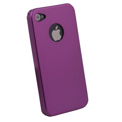 Purple Aluminum Metal Cover Case For Apple iPhone 4 4G