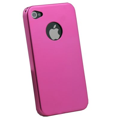 Aluminum Metal Cover Case For iPhone 4 4G Pink