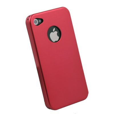 For Apple iPhone 4 4G Aluminum Metal Cover Case Red