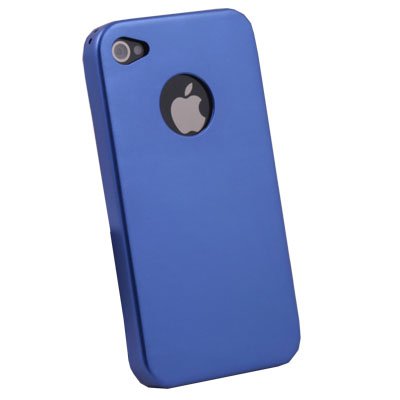 Aluminum Metal Cover Case For Apple iPhone 4 4G Blue