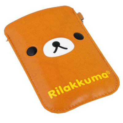 For iPhone 4 4S Android Rilakkuma Bear Leather Case Bag
