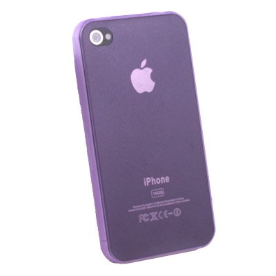 Super Thin 0.35mm 3.5g Slim Case for iPhone 4G Purple