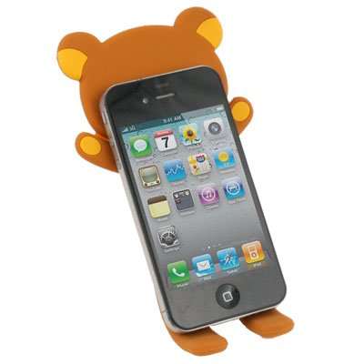 For iPhone 3GS 4G 4S Rilakkuma Lazy Bear Stand Brown