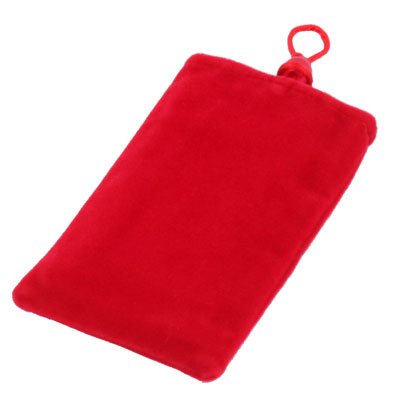 Red Suede Fabric Sleeve Pouch Bag for iPhone4/4S 3G/3GS