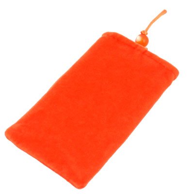 Suede Fabric Sleeve Pouch Bag For iPhone4/4S 3G/3GS (Orange)