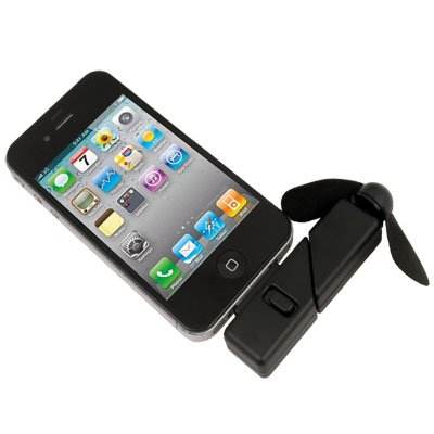 Black Newest Cool Dock Fan Gadgets Cooler for Iphone 4