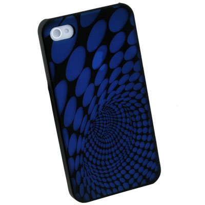 Blue Laser Dot Plastic Case back Cover for iPhone 4G