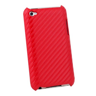 For Apple iPod Touch 4 Matts Pattern Hard Case Red