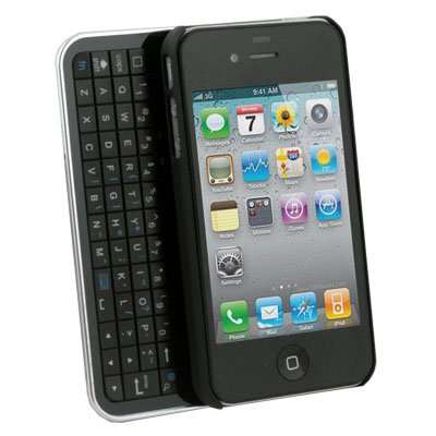 Wireless Bluetooth Slide-out Keyboard Case for iPhone 4 (Black)