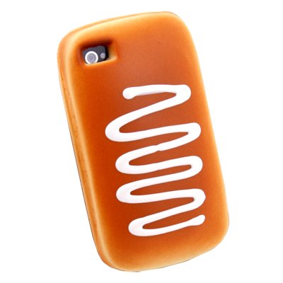 3D Cute Cream Bread Design Protective Case for Apple iPhone 4 4S