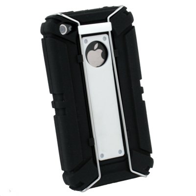 White Sports Type Carry Protect Silicone Armor Case for Apple iPhone 4 4G
