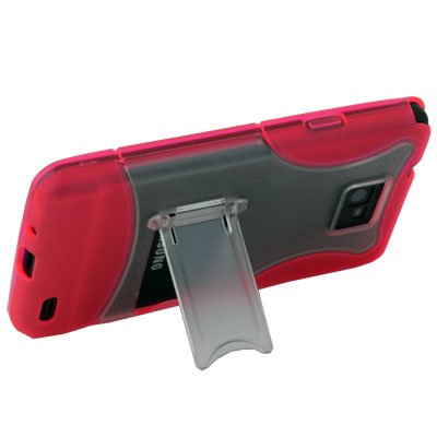 Hard Stand Case Cover for SAMSUNG GALAXY S2 i9100(Red)