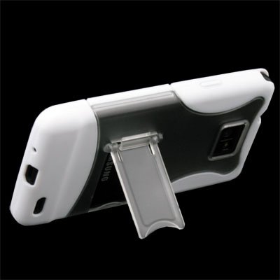 White Stand Hard Case Cover for SAMSUNG GALAXY S2 i9100