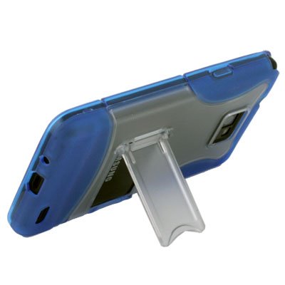 For SAMSUNG GALAXY S2 i9100 Blue Stand Case Cover