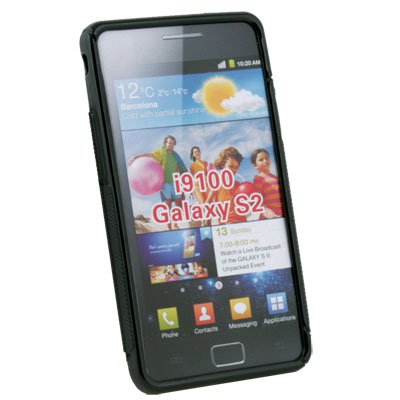 Dark Black Skin Case Cover For Samsung Galaxy S2 i9100