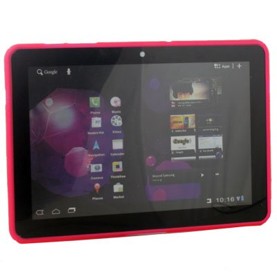 Pink TPU Gel Case for Samsung Galaxy Tab 10.1 GT-P7510