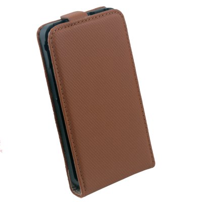 For Samsung i9100 PU Leather Skin Case Pouch Bag Brown#6790#