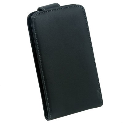 For Samsung i9000 PU Leather Case Black