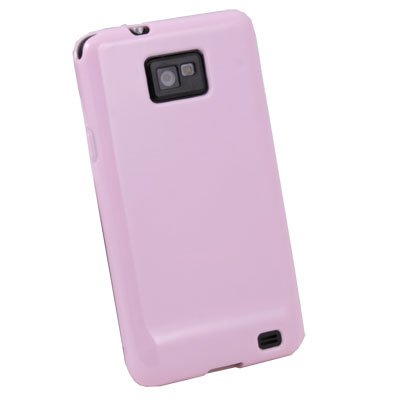 Pink Glossy TPU Skin Case For Samsung Galaxy S2 i9100