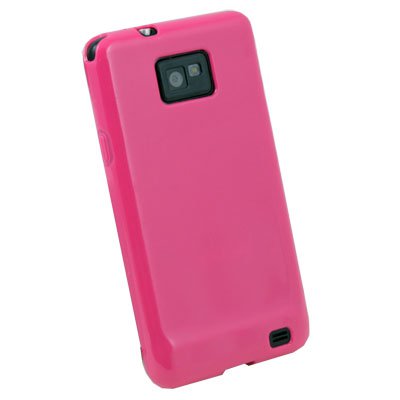 Peach Glossy TPU Gel Skin Case Cover for Samsung Galaxy S2 i9100