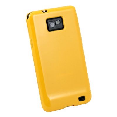 For Samsung Galaxy S2 i9100 Glossy TPU Skin Case (Yellow)
