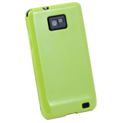 For Samsung Galaxy S2 i9100 Green Glossy TPU Skin Case