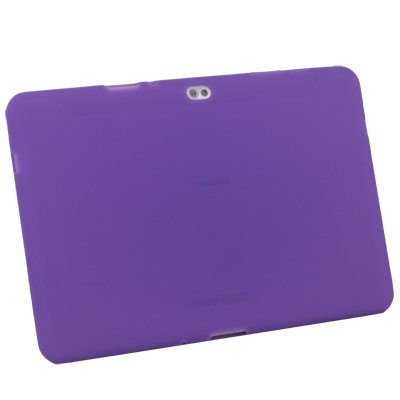 For Samsung Galaxy Tab 10.1v Silicone Skin Case Cover Purple