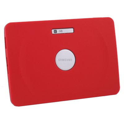 Red High Quality Silicone Case Cover for Samsung Galaxy Tab 10.1v