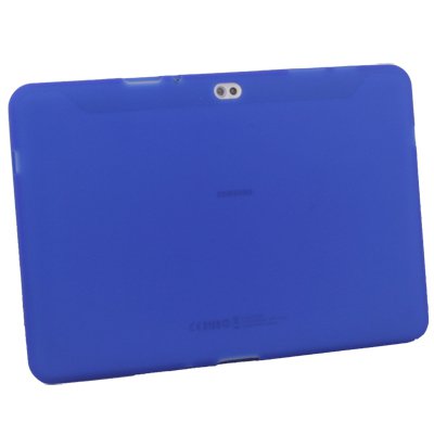 Silicone Skin Case Cover for Samsung Galaxy Tab 10.1v (blue)
