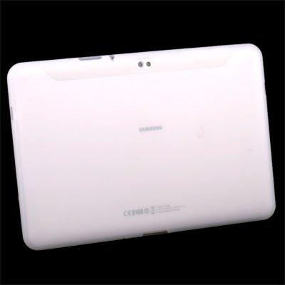White Silicone Skin Case Cover for Samsung Galaxy Tab 10.1v