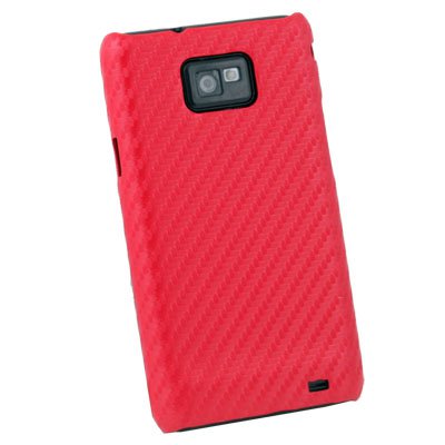 For Samsung Galaxy S2 i9100 Matts Pattern Hard Case Red